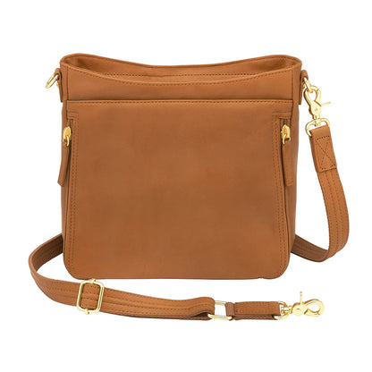 GTM Slim Crossbody, Debossed USA Cowhide with Built in Wallet - Hiding Hilda, LLC