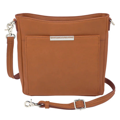 GTM Original Slim Leather Crossbody Purse