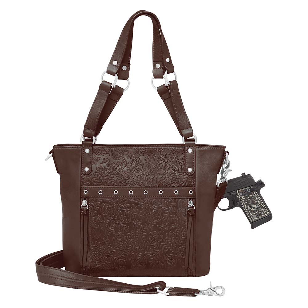 Genuine Leather Concealed Carry Hobo Purse For Ladies Shoulder Bag | eBay