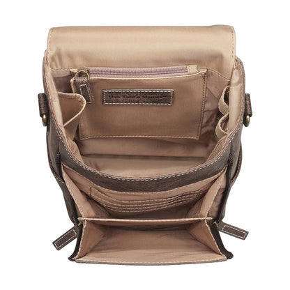 GTM Original Buffalo Leather Crossbody Satchel