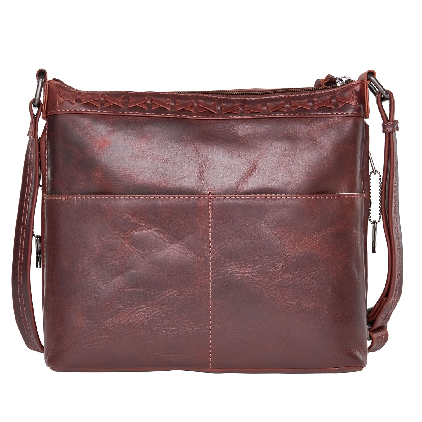 Faith Leather Lockable Crossbody Purse - Hiding Hilda, LLC