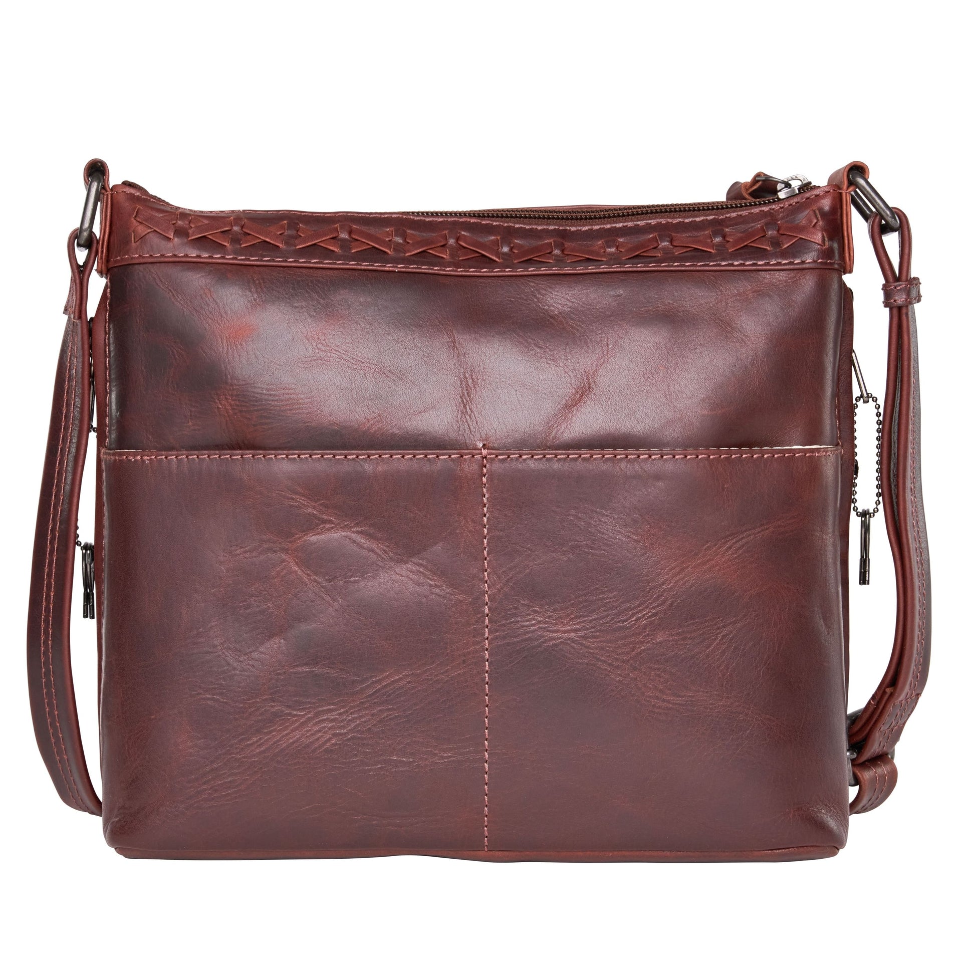 Faith Leather Lockable Crossbody Purse - Hiding Hilda, LLC