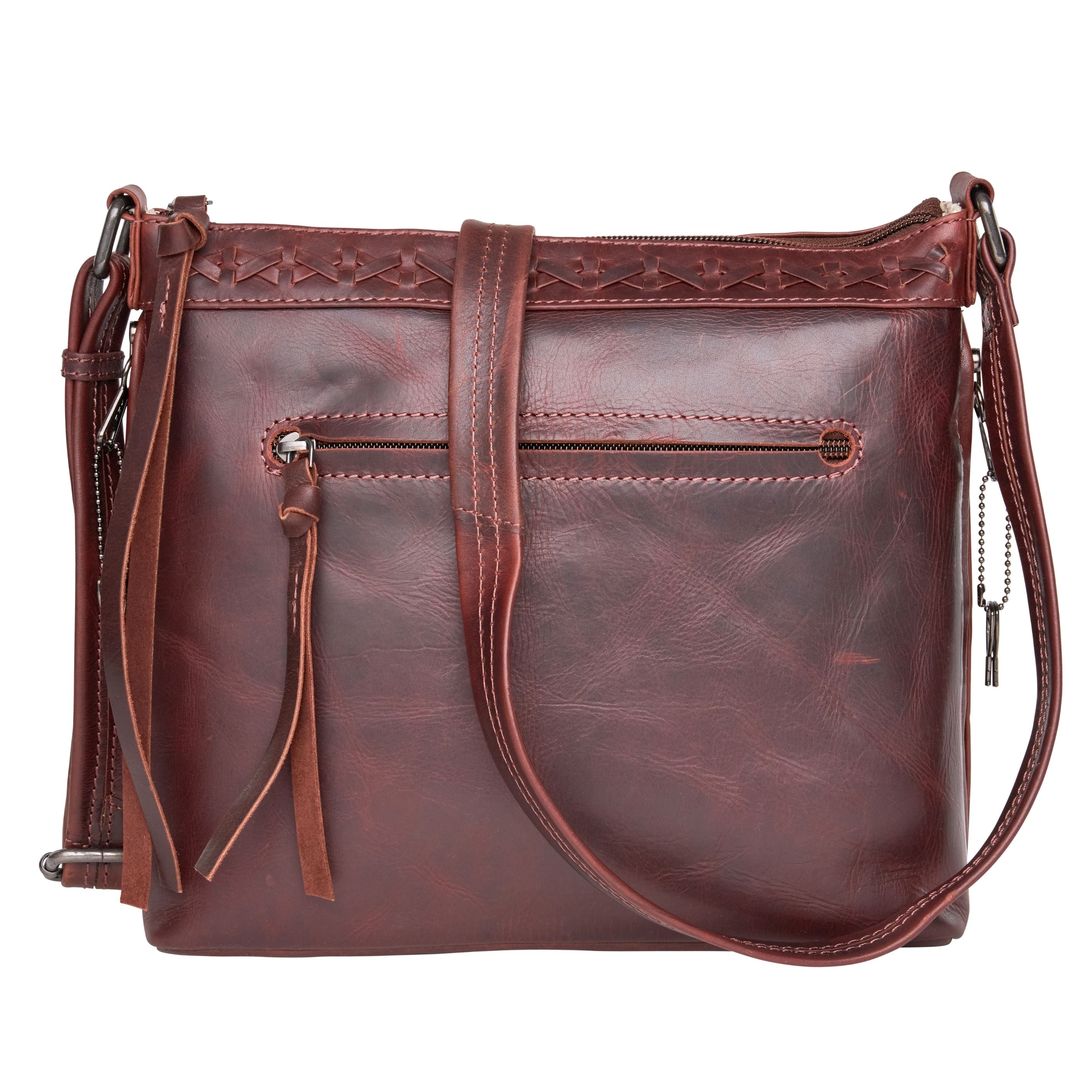 Faith Leather Lockable Crossbody Purse – Hiding Hilda, LLC