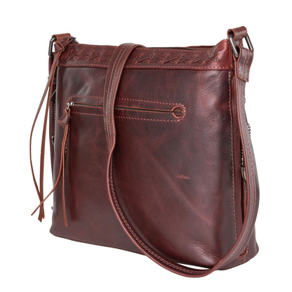 Faith Leather Lockable Crossbody Purse - Hiding Hilda, LLC