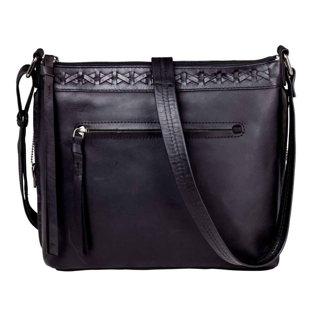 Faith Leather Lockable Crossbody Purse - Hiding Hilda, LLC