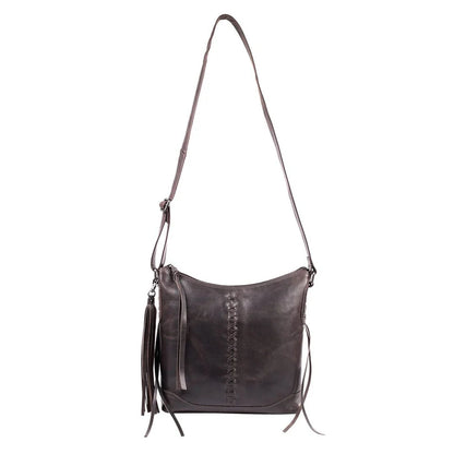 Blake Leather Scooped Leather Crossbody Purse