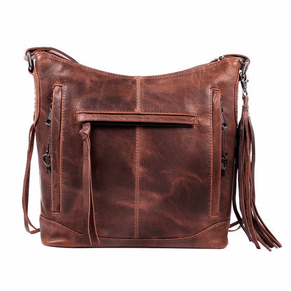 Blake Leather Scooped Leather Crossbody Purse