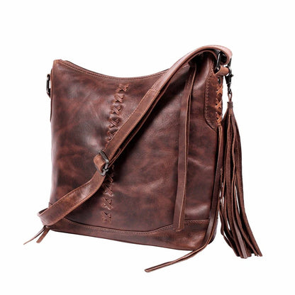 Blake Leather Scooped Leather Crossbody Purse