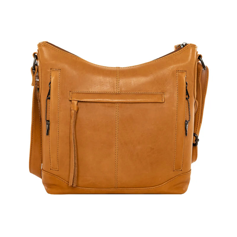 Blake Leather Scooped Leather Crossbody Purse