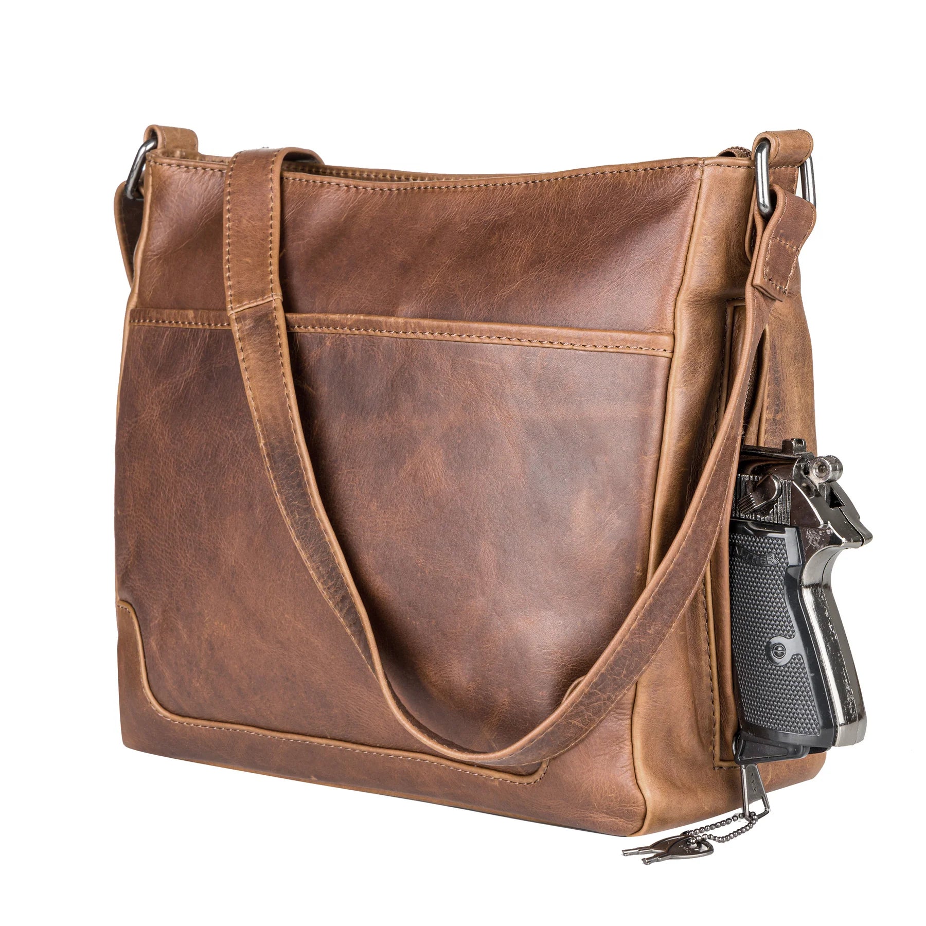 Lydia Soft Leather Classic Concealed Carry Crossbody - Hiding Hilda, LLC