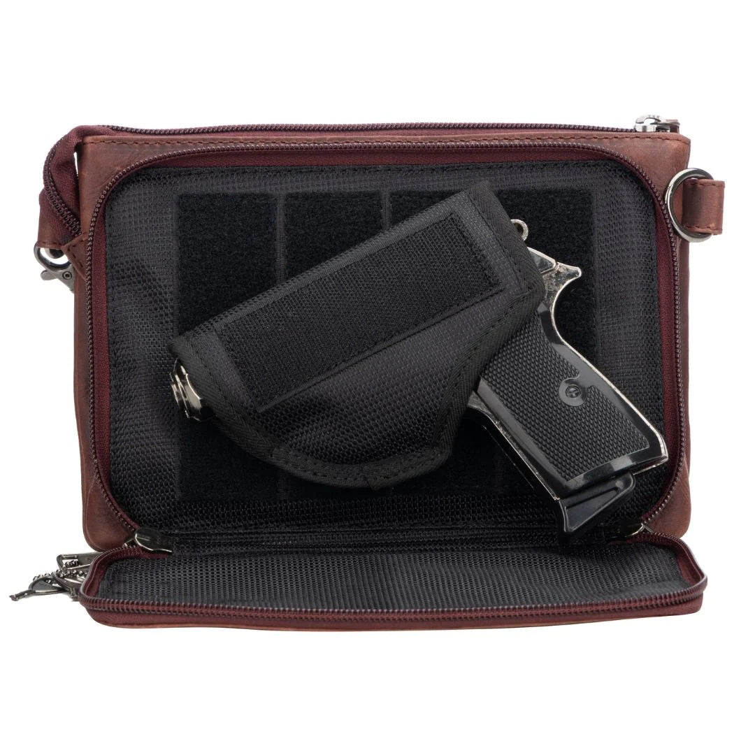 Concealed carry top clutch purse