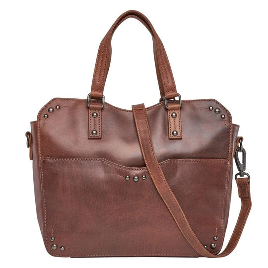 Bethany Leather Lockable Satchel – Hiding Hilda, LLC
