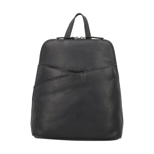 Jayden Lockable Leather Backpack