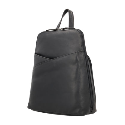 Jayden Lockable Leather Backpack