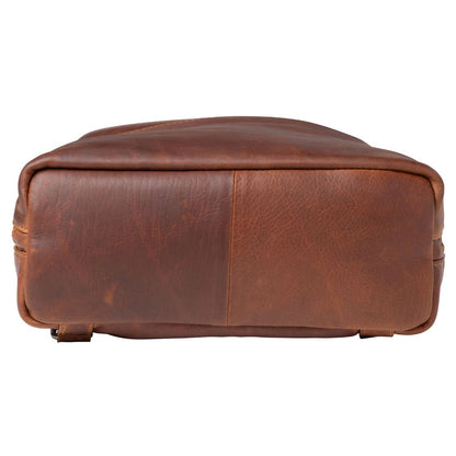 Jayden Lockable Leather Backpack