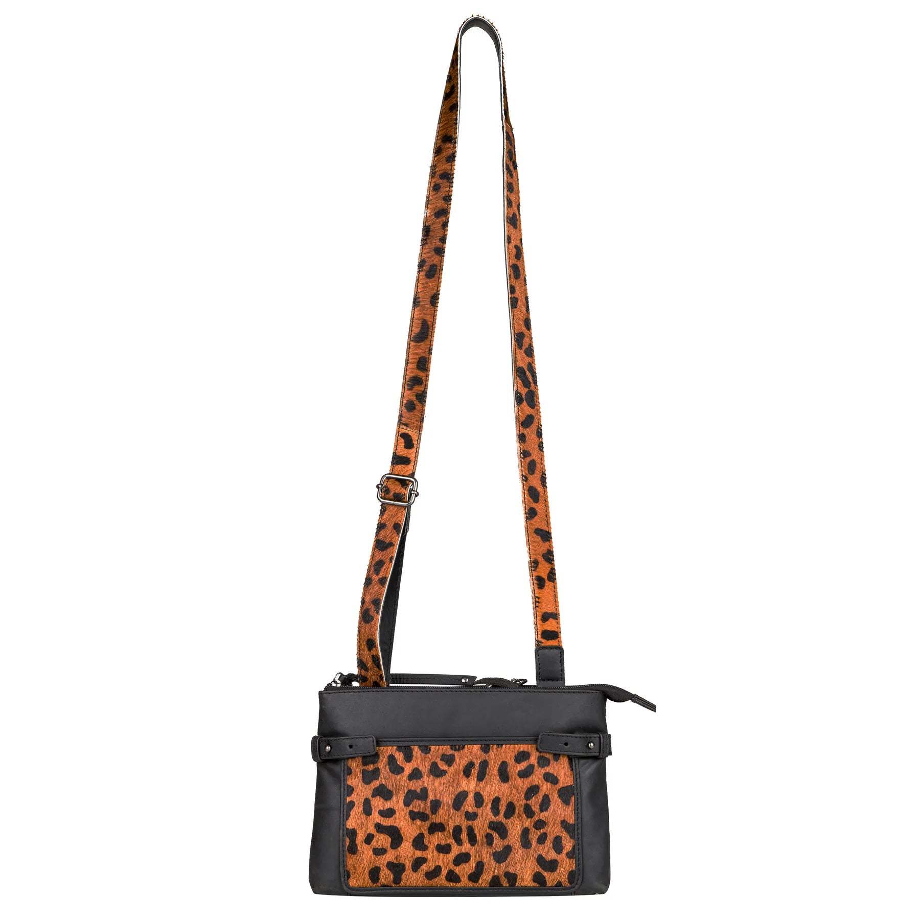 Paige Hair-on Leather Concealed Carry Crossbody Purse - Hiding Hilda, LLC