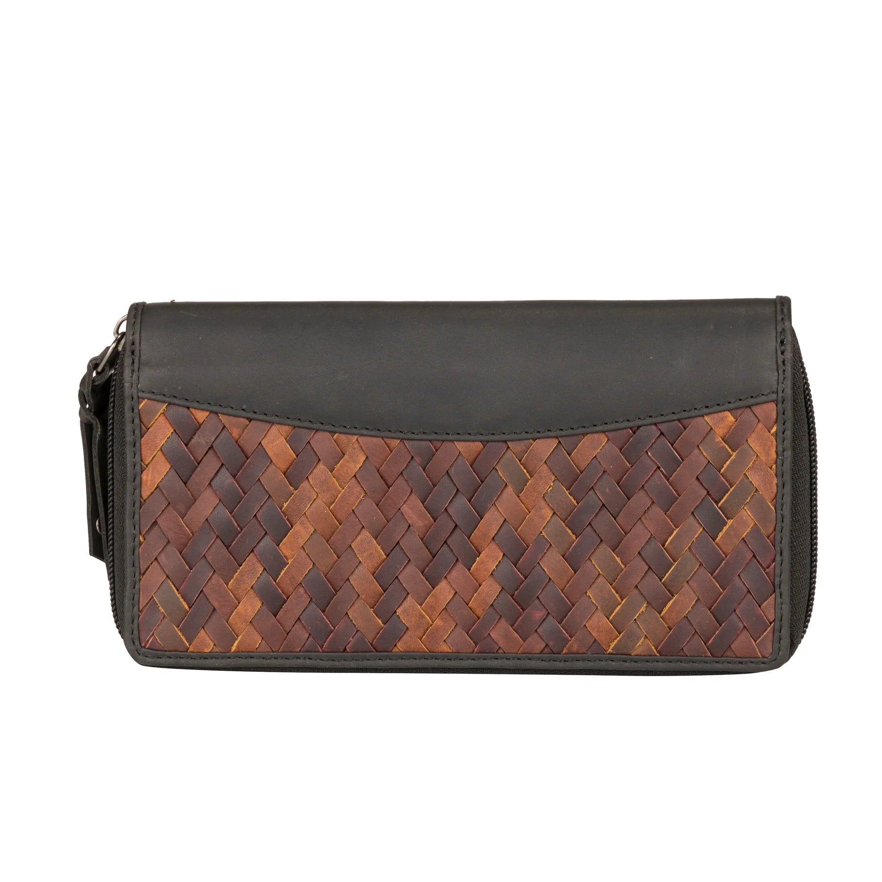 Angie RFID Woven Leather Wallet - Hiding Hilda, LLC