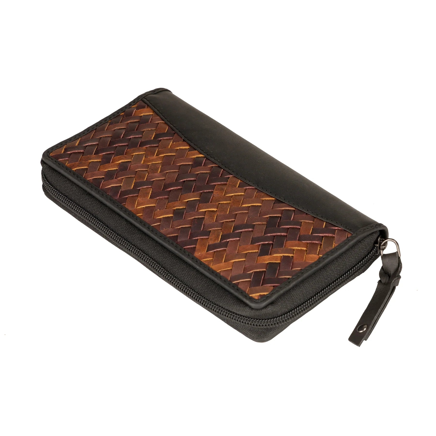 Angie RFID Woven Leather Wallet - Hiding Hilda, LLC