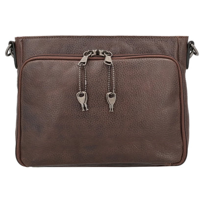 Zoe Buffalo Leather Concealed Carry Crossbody Purse