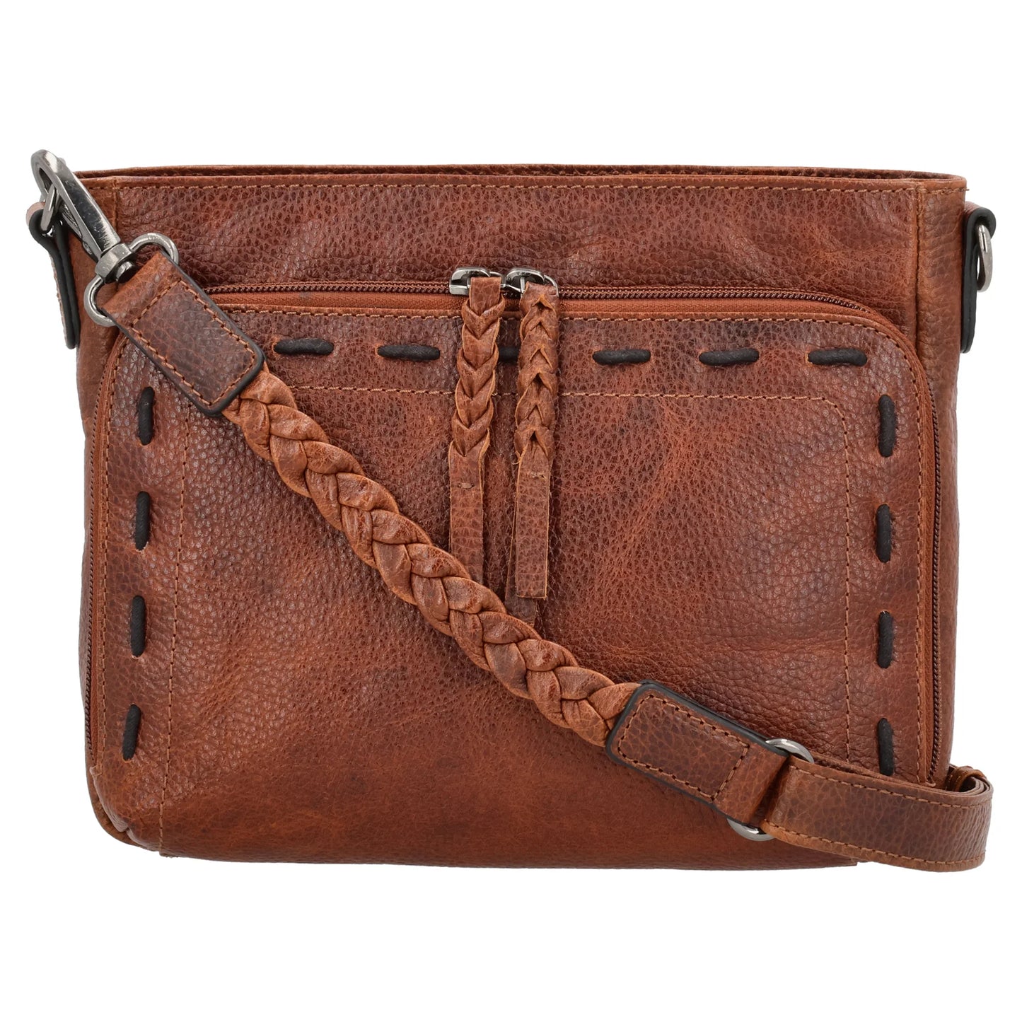 Zoe Buffalo Leather Concealed Carry Crossbody Purse