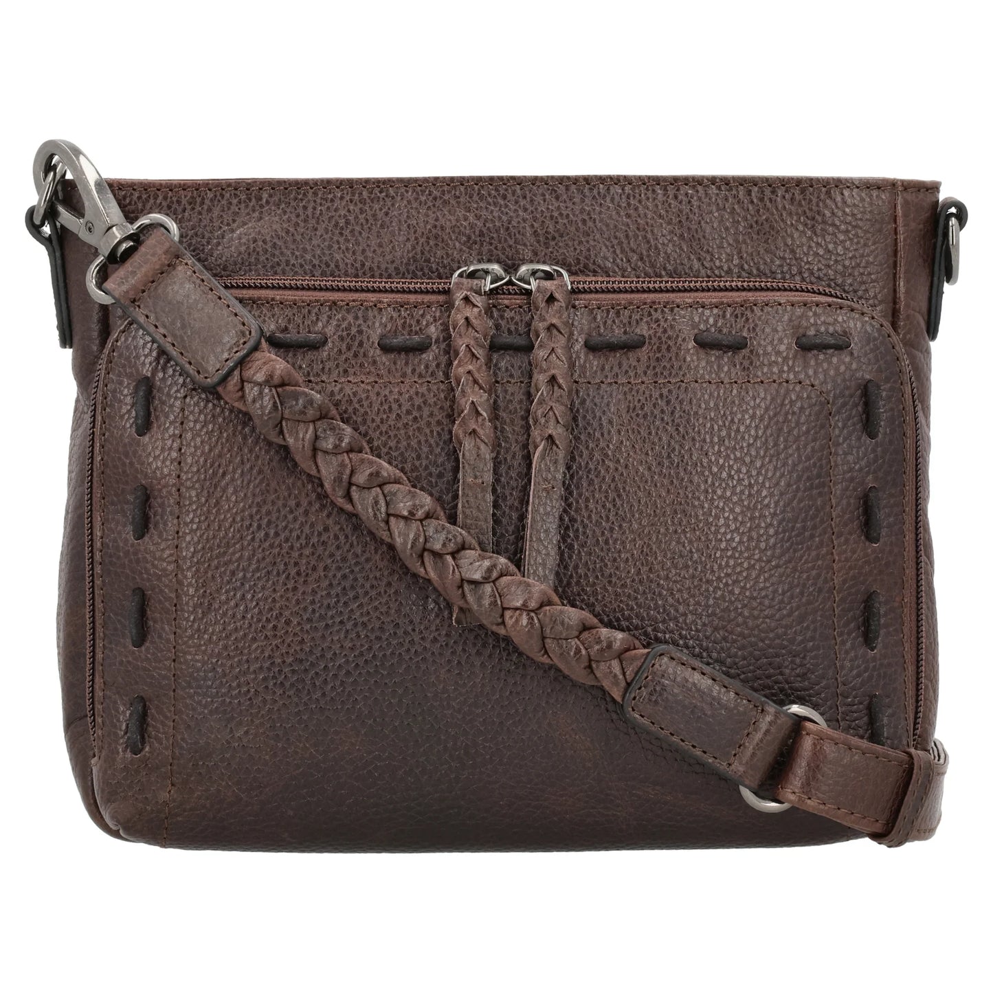 Zoe Buffalo Leather Concealed Carry Crossbody Purse