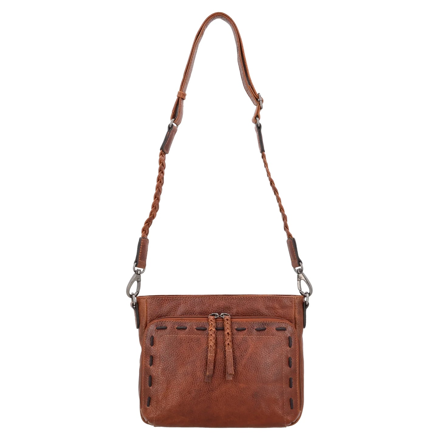 Zoe Buffalo Leather Concealed Carry Crossbody Purse