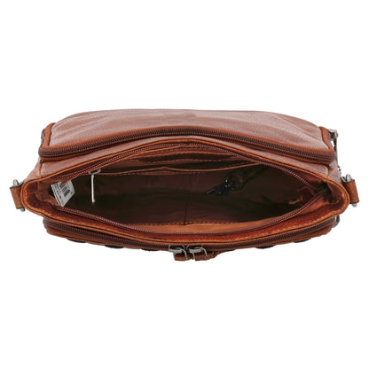 Zoe Buffalo Leather Concealed Carry Crossbody Purse