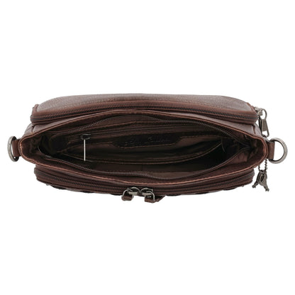 Zoe Buffalo Leather Concealed Carry Crossbody Purse