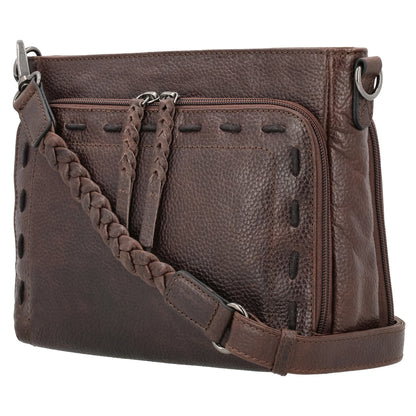 Zoe Buffalo Leather Concealed Carry Crossbody Purse