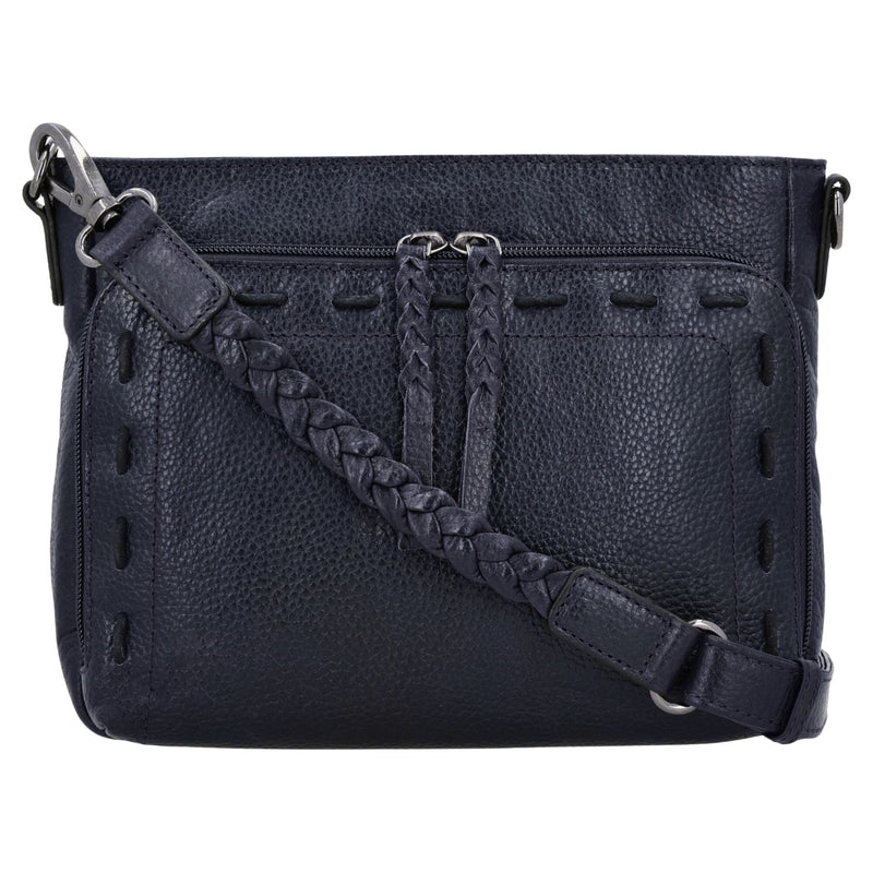 Zoe Buffalo Leather Crossbody Purse