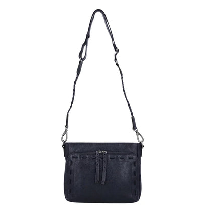 Zoe Buffalo Leather Crossbody Purse