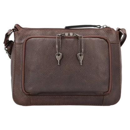 Leah Buffalo Leather Crossbody with Wallet - Hiding Hilda, LLC