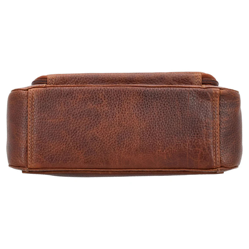 Leah Buffalo Leather Crossbody with Wallet - Hiding Hilda, LLC