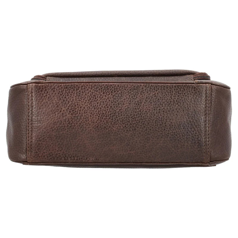 Leah Buffalo Leather Crossbody with Wallet - Hiding Hilda, LLC