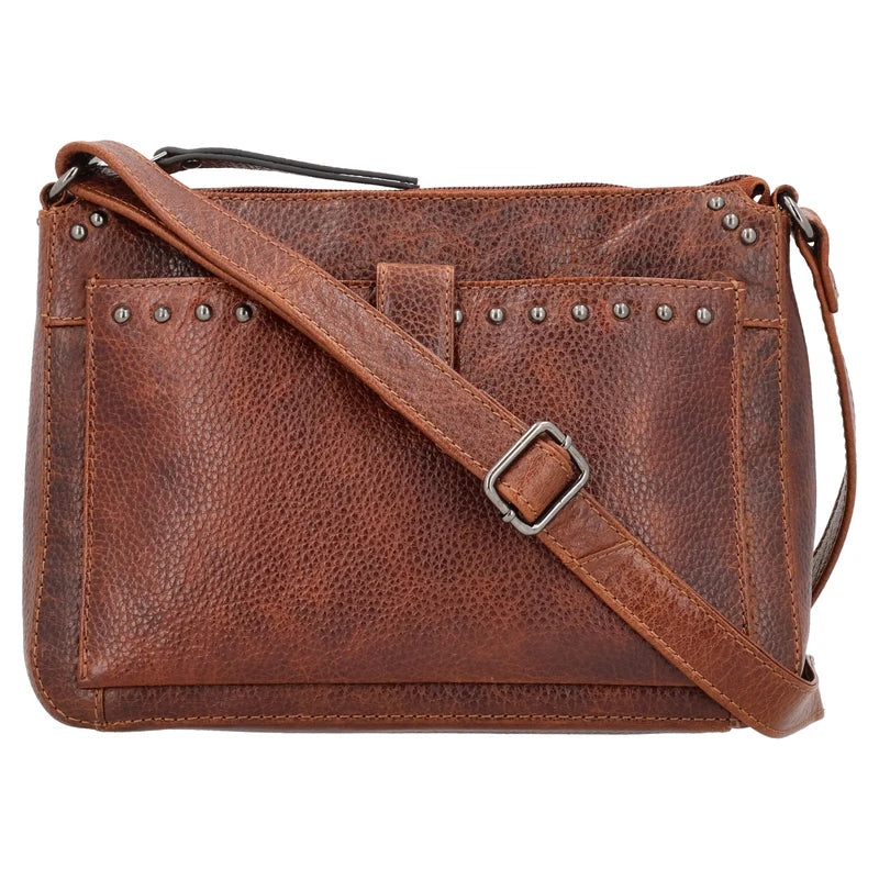 Leah Buffalo Leather Crossbody with Wallet - Hiding Hilda, LLC
