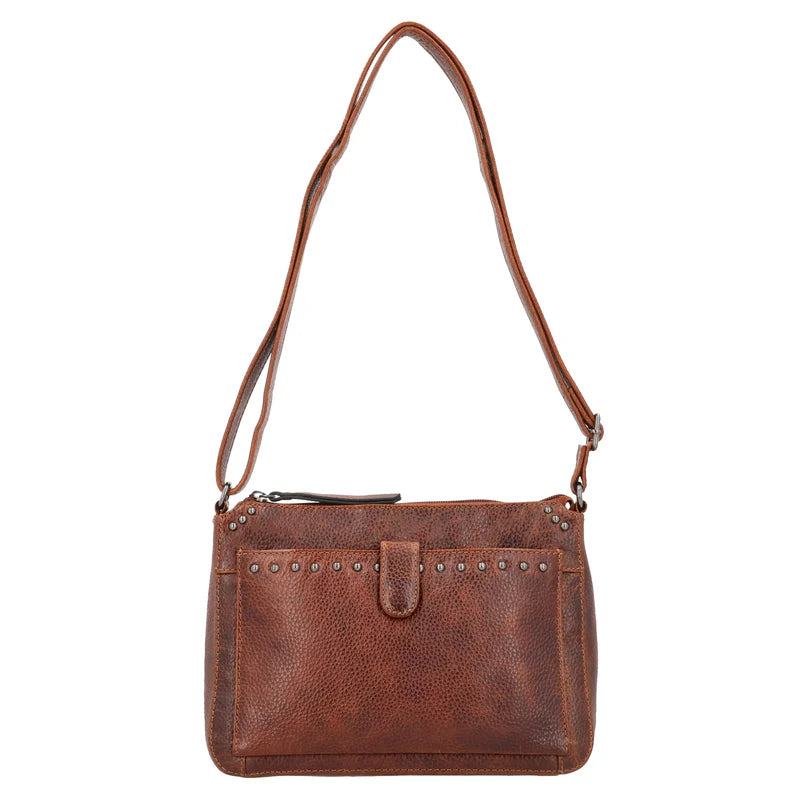 Leah Buffalo Leather Crossbody with Wallet - Hiding Hilda, LLC