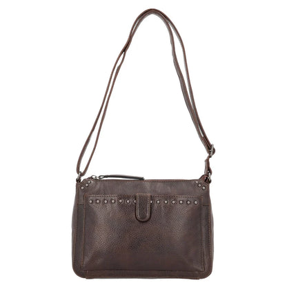 Leah Buffalo Leather Crossbody with Wallet - Hiding Hilda, LLC