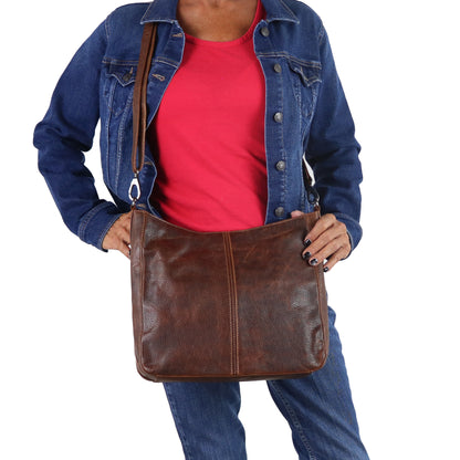 AVA Leather Concealed Carry Hobo Purse