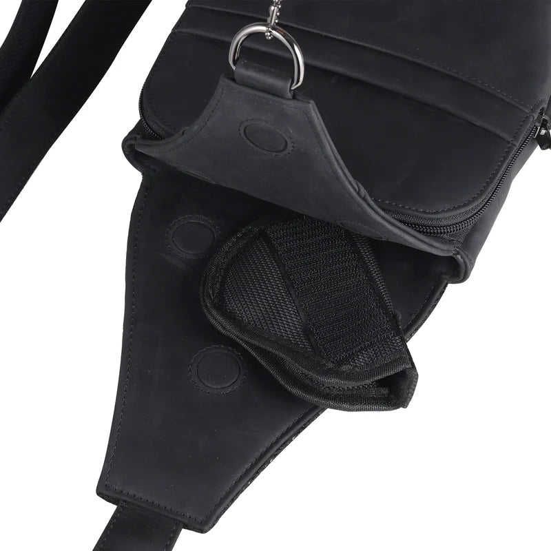 Dakota Leather Concealed Carry Sling Bag - Hiding Hilda, LLC