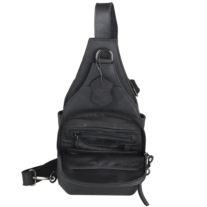 Dakota Leather Concealed Carry Sling Bag - Hiding Hilda, LLC