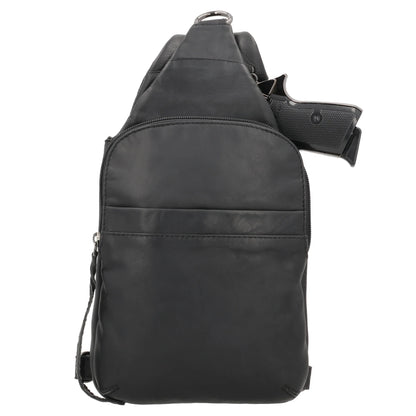 Dakota Leather Concealed Carry Sling Bag