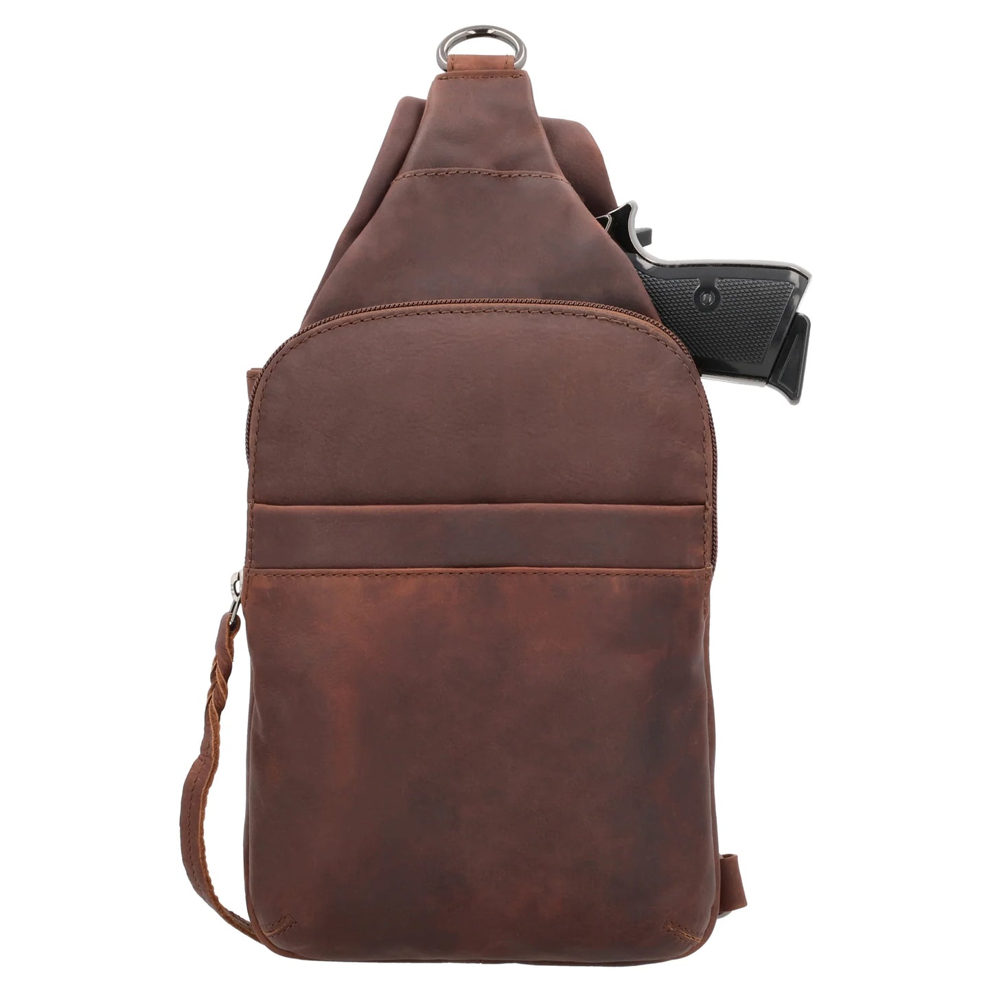 Dakota Leather Concealed Carry Sling Bag