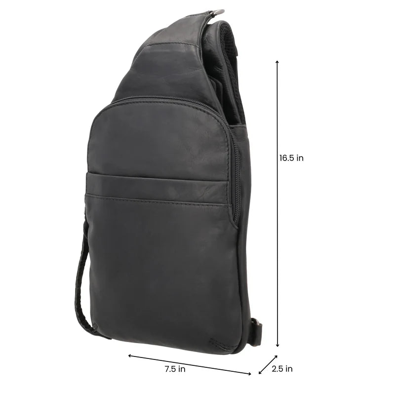 Dakota Leather Concealed Carry Sling Bag - Hiding Hilda, LLC