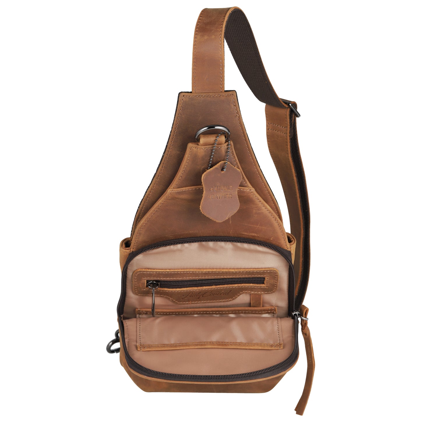 Dakota Leather Concealed Carry Sling Bag - Hiding Hilda, LLC