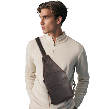 Dakota Leather Concealed Carry Sling Bag - Hiding Hilda, LLC