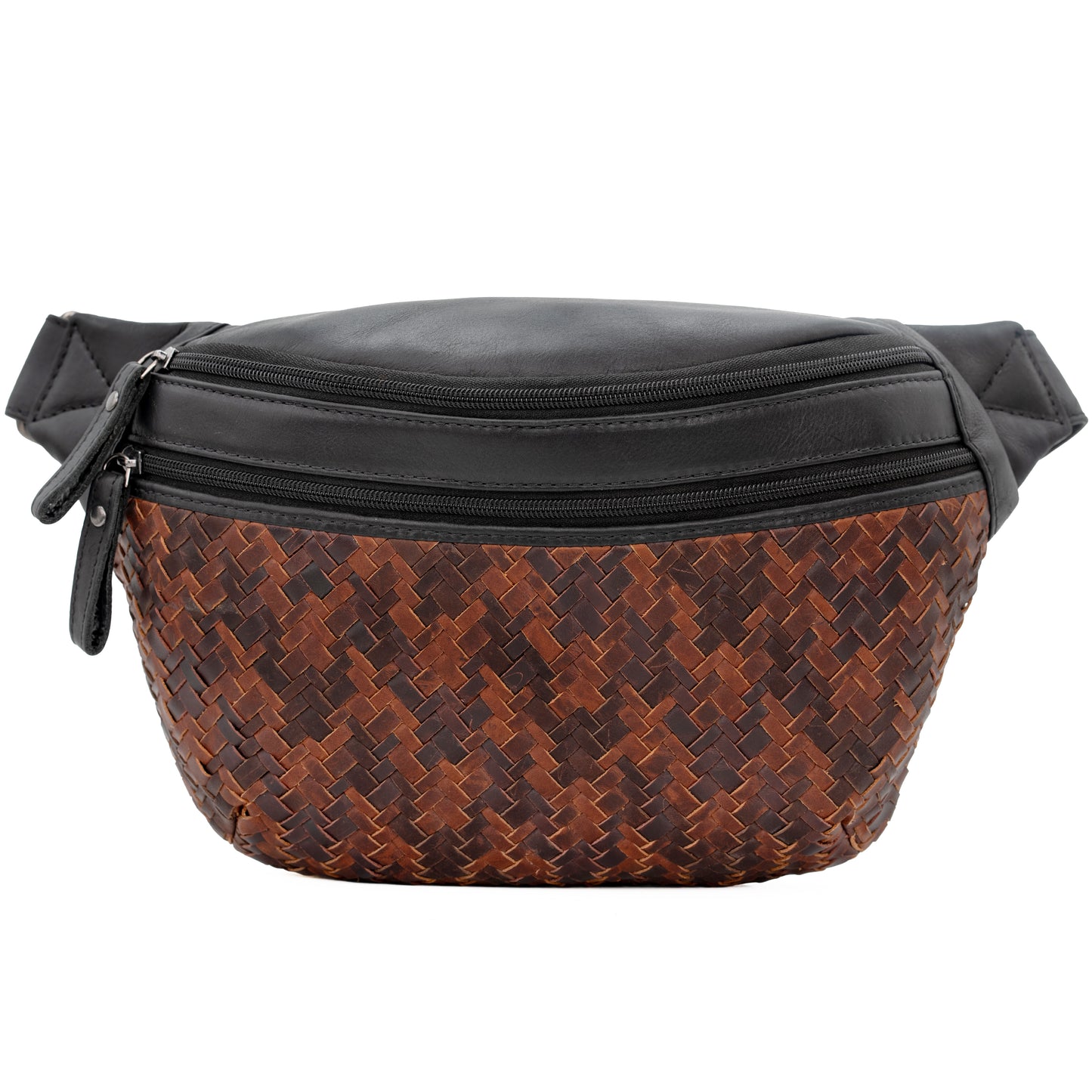 Haisley Woven Leather Sling Bag