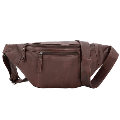 Charlie Leather Sling Bag with Magnetic Entry