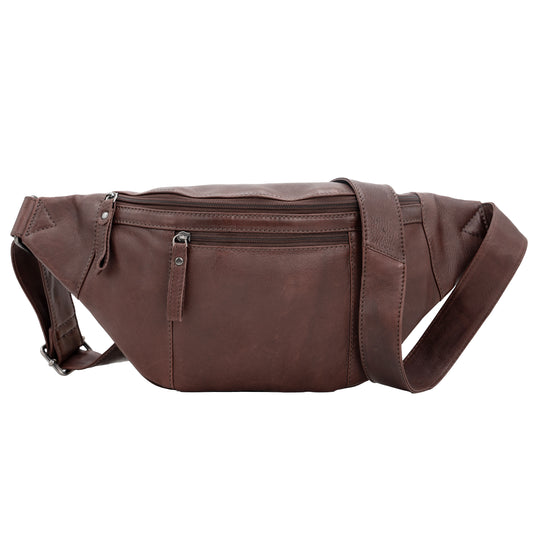 Charlie Leather Sling Bag with Magnetic Entry