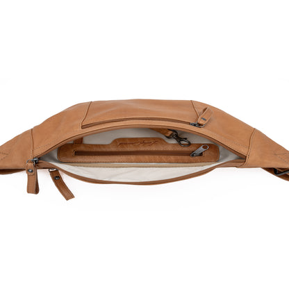 Charlie Leather Sling Bag with Magnetic Entry