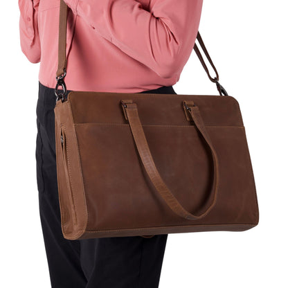 Willow Leather Computer Satchel